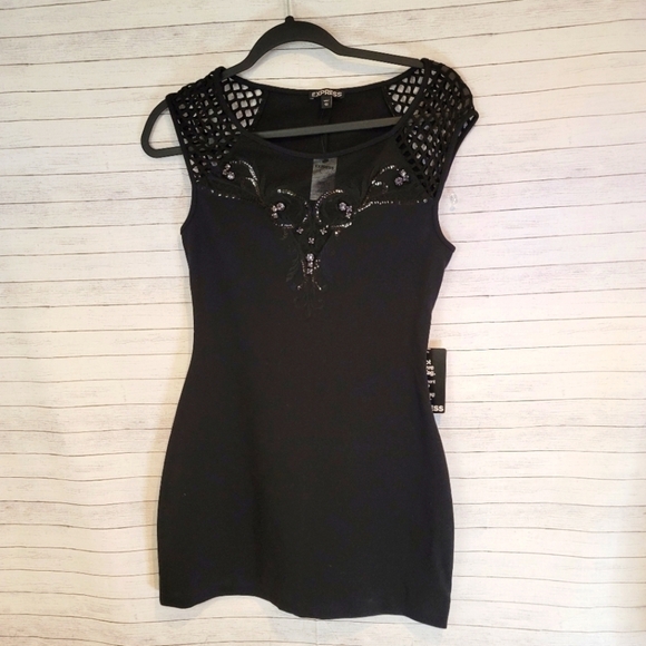 EXPRESS BODYCON DRESS, SZ XS - Picture 1 of 6